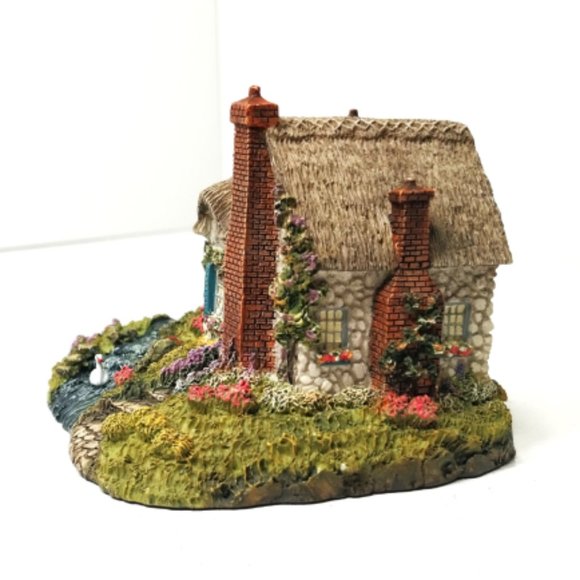 Thomas Kinkade Miniature SWANBROOKE COTTAGE with Certificate 90s Collectible VTG - Picture 5 of 11